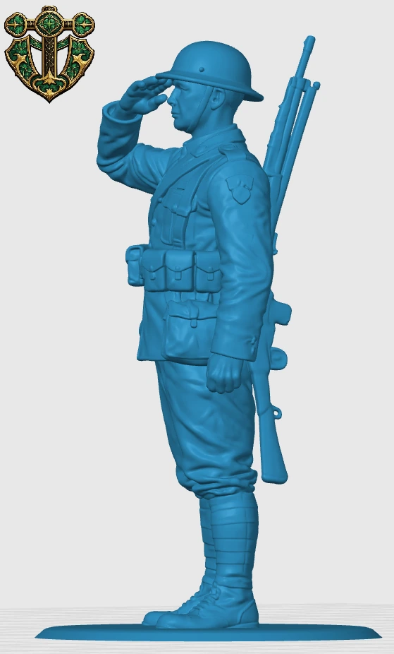 View 4 of WW1 British Infantryman Salute