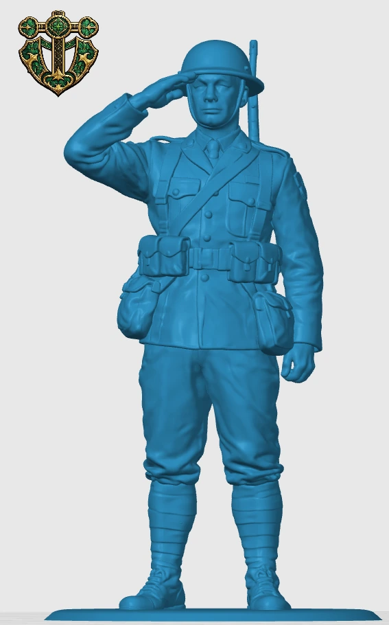 View 5 of WW1 British Infantryman Salute