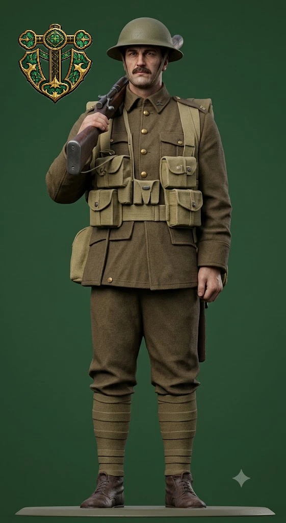 View 2 of WW1 British Infantry Soldier 5