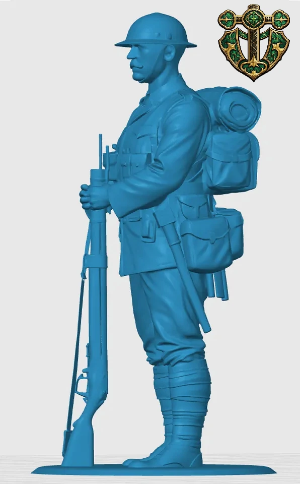 View 3 of WW1 British Infantry Soldier 6