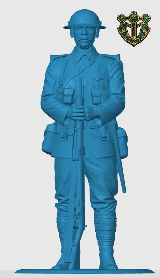 View 4 of WW1 British Infantry Soldier 6