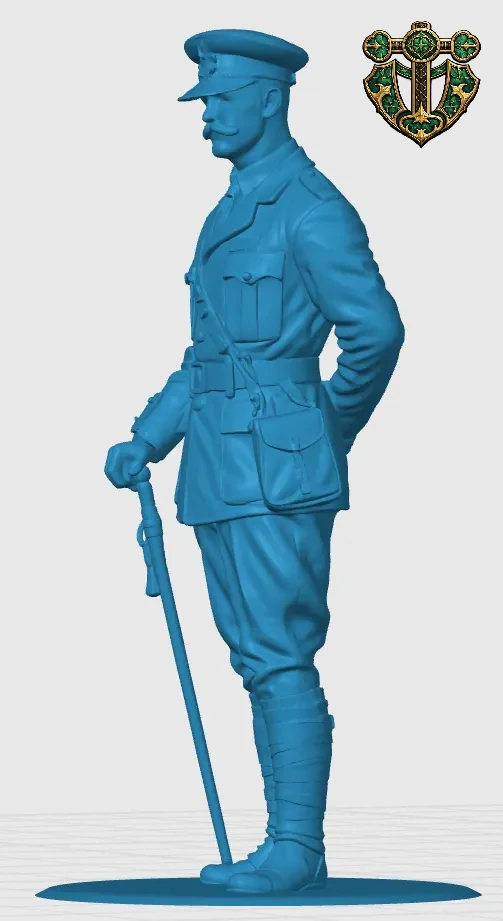 View 3 of WW1 British Army Officer
