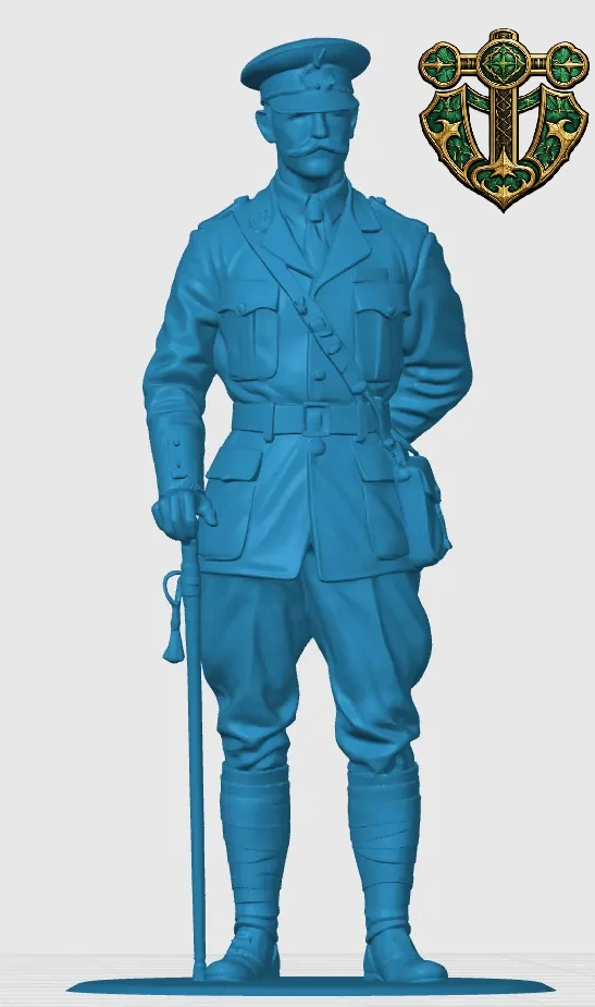 View 4 of WW1 British Army Officer