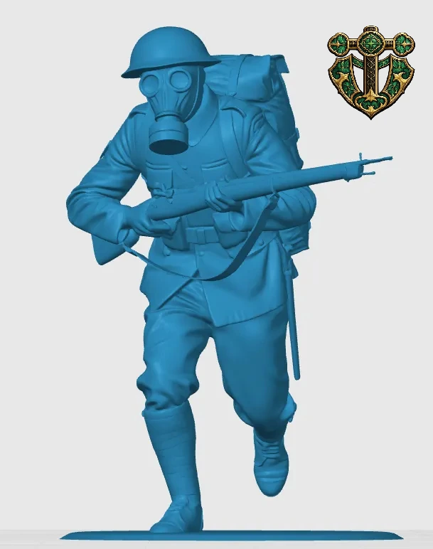 Vista 4 de WW1 British Infantry Soldier 4