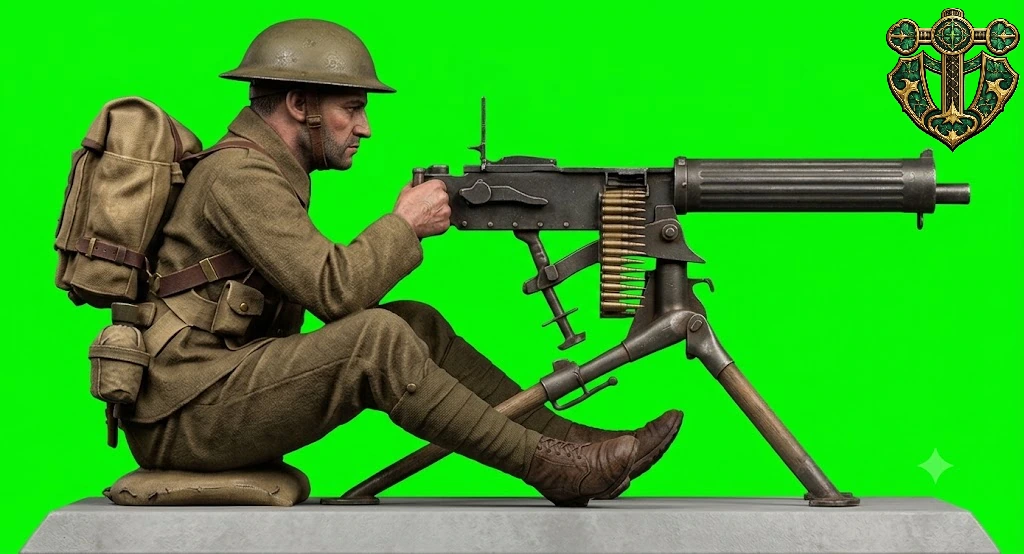 View 2 of British Machine Gunner