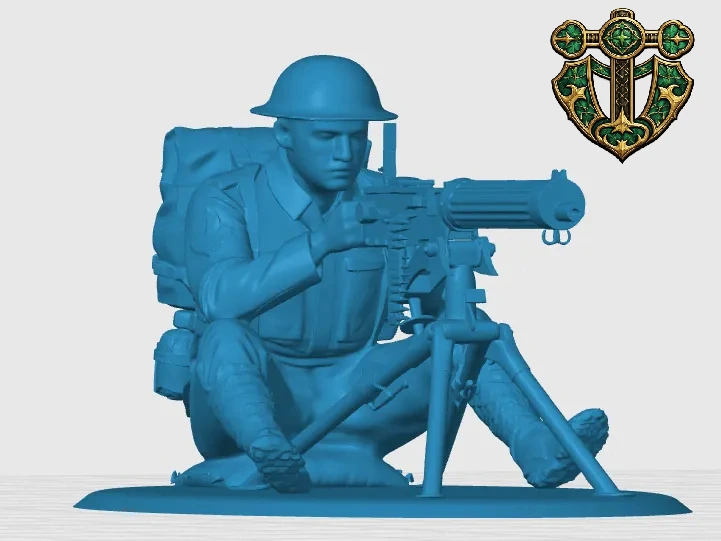 View 3 of British Machine Gunner