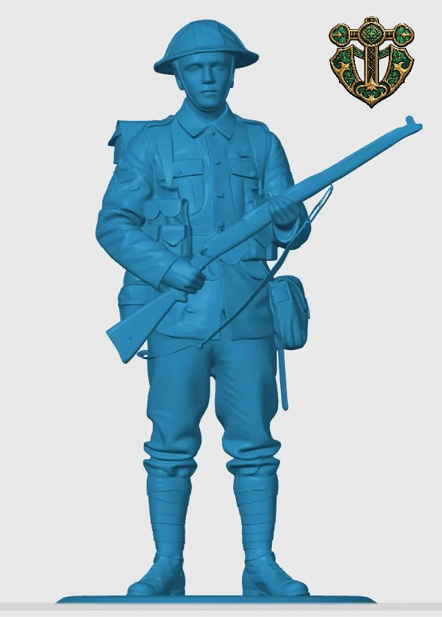 View 4 of WW1 British Infantry Soldier