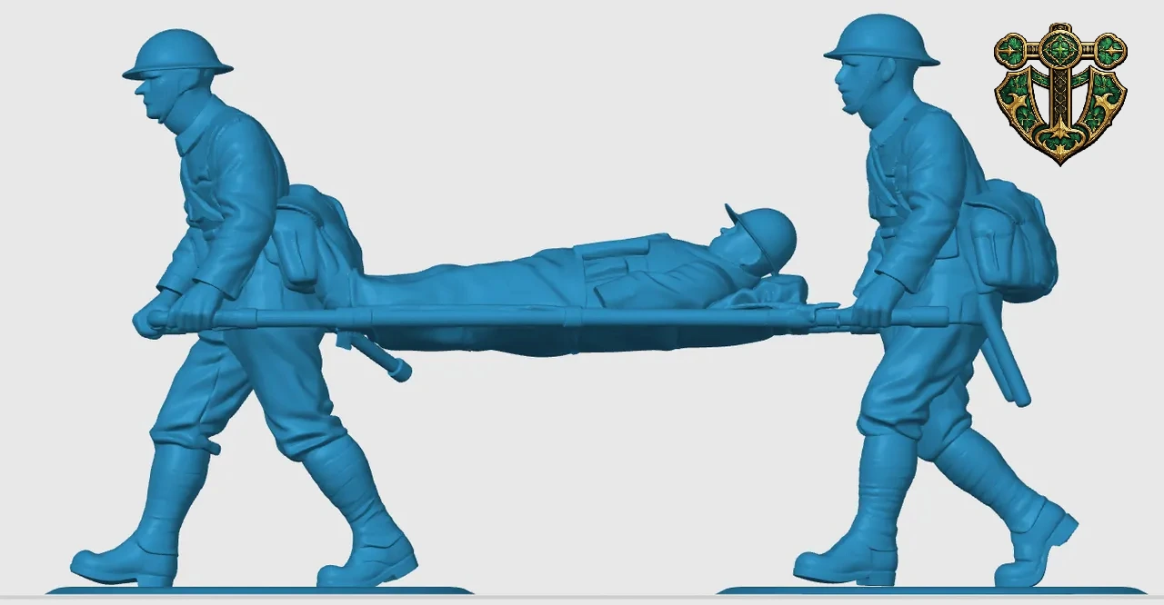 View 5 of WW1 British Medic Stretcher Crew
