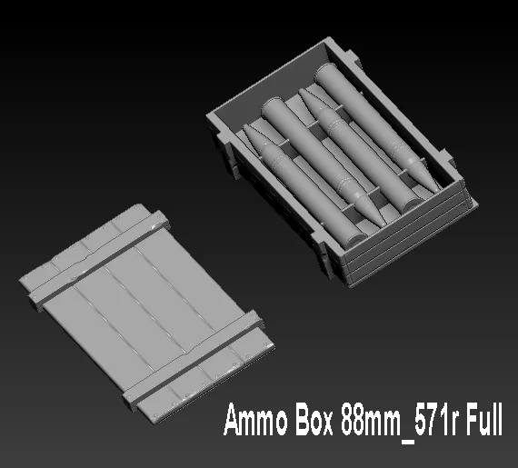 Vista 2 de German Ammo Box Soldier