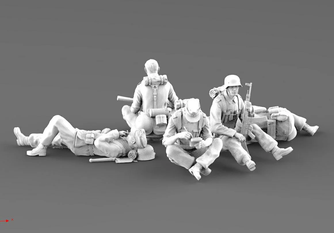 Vista 2 de German Soldiers resting