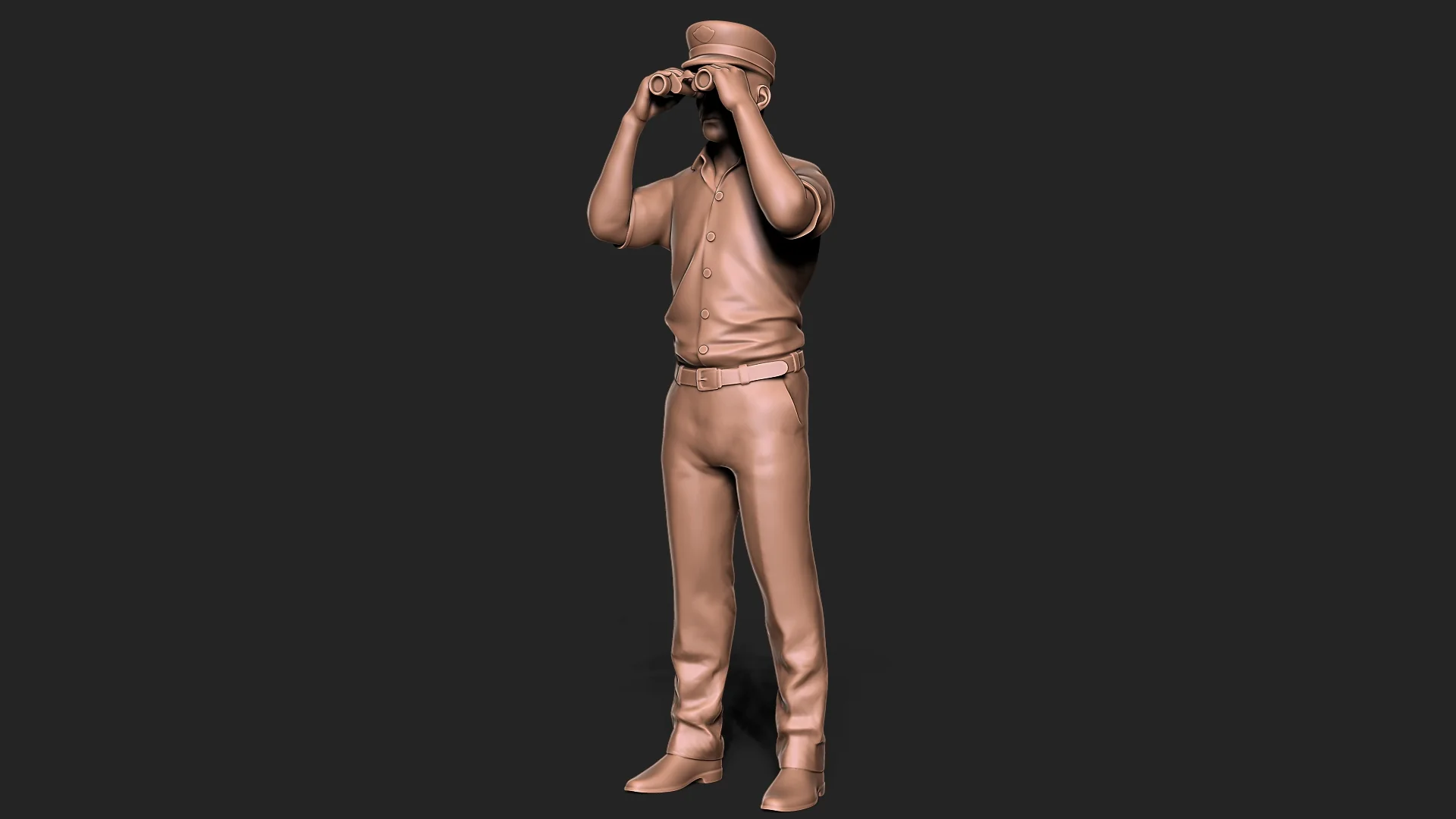Captain with Binoculars