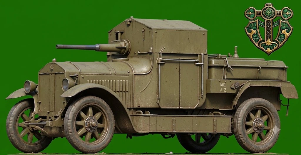 Vista 2 de WW1 Rolls-Royce Armored Car
