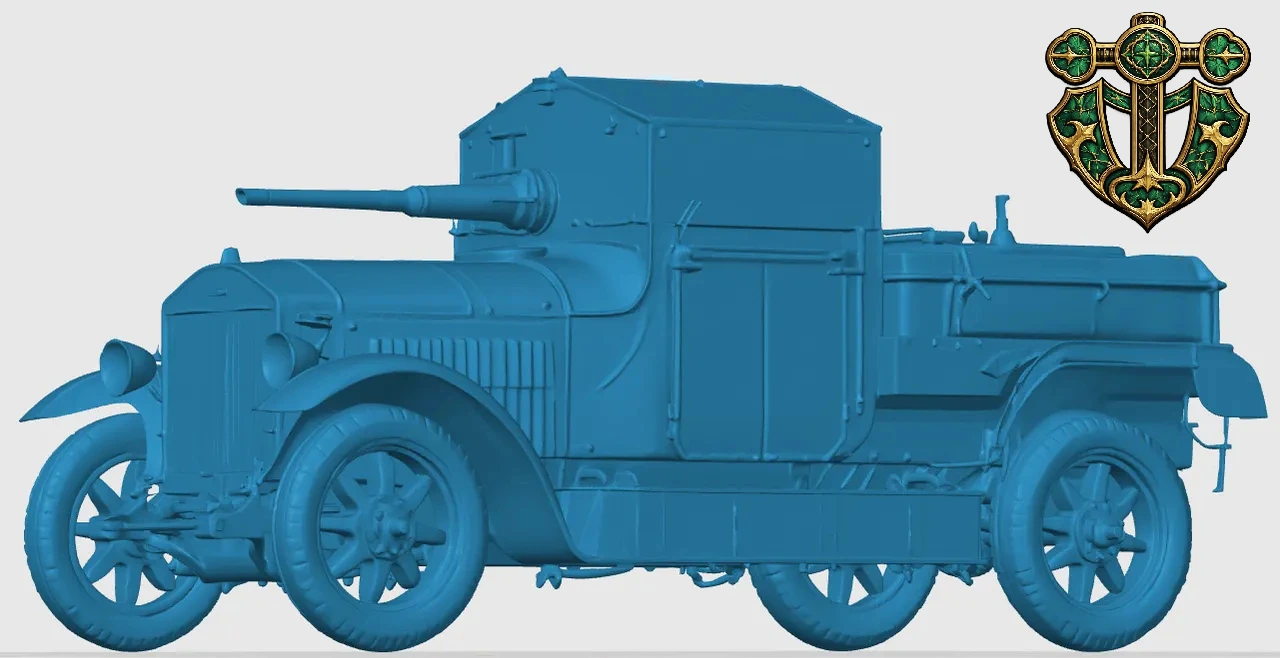 Vista 5 de WW1 Rolls-Royce Armored Car