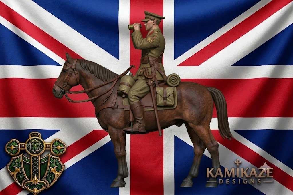 WW1 British Mounted Cavalry Officer