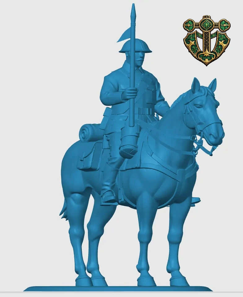 View 3 of WW1 British Mounted Cavalryman