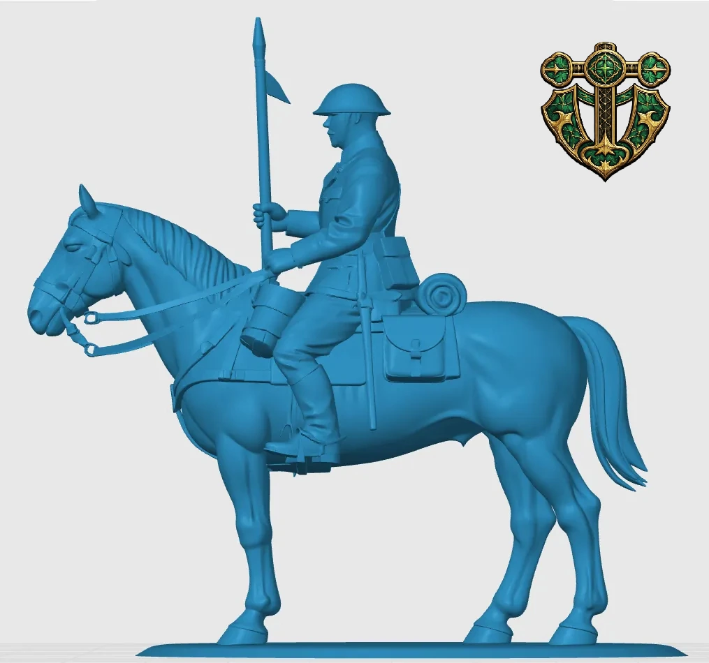 View 4 of WW1 British Mounted Cavalryman