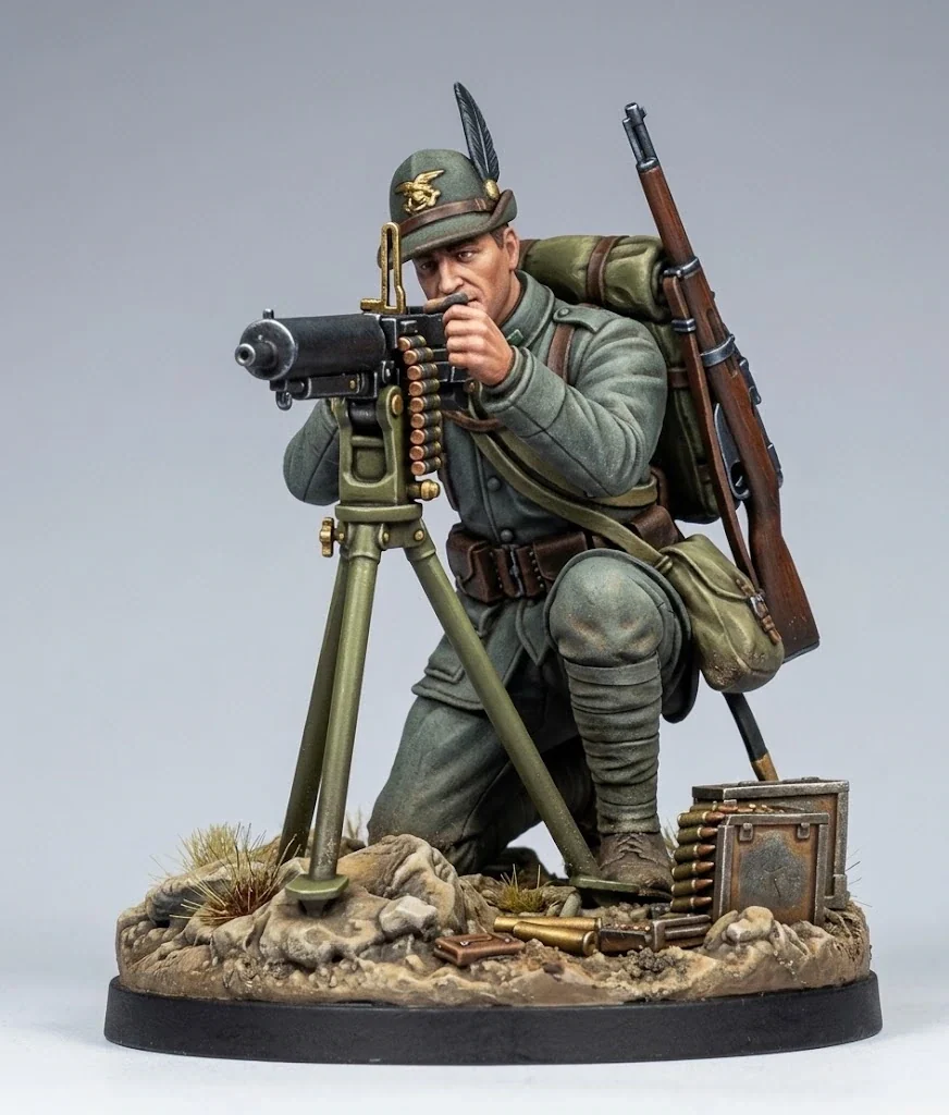 Vista 2 de WWI Italian Machine Gunner