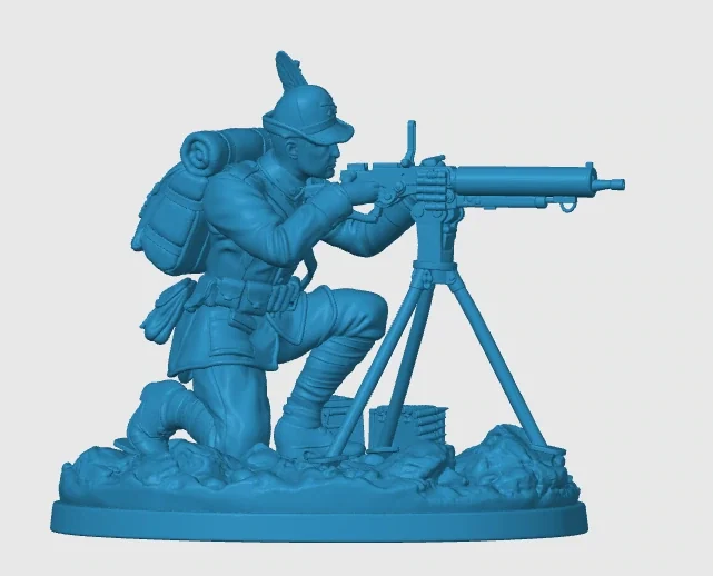 Vista 4 de WWI Italian Machine Gunner