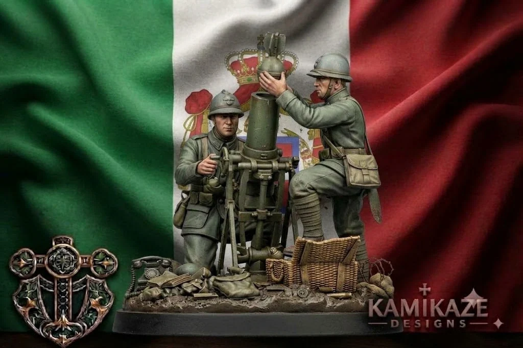 WWI Italian Mortar Team