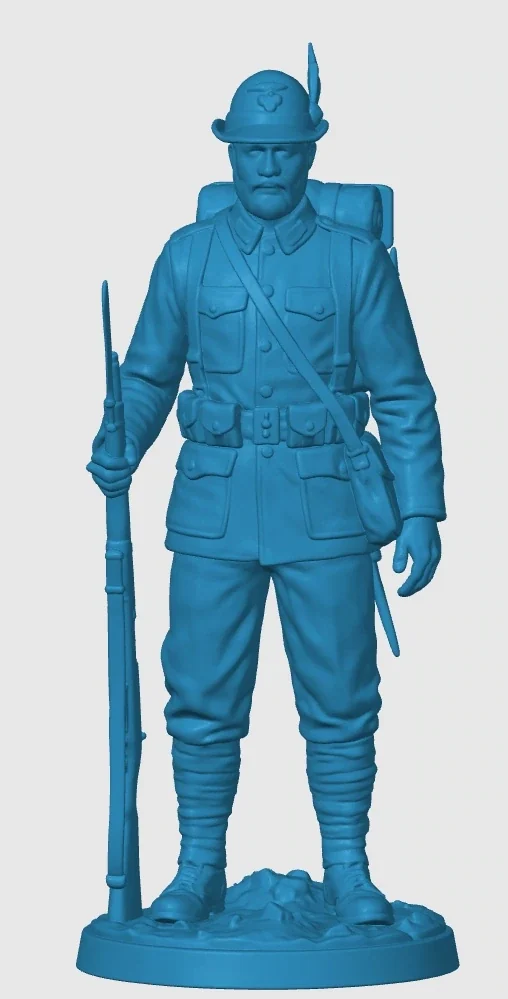 View 3 of WWI Italian Alpino Soldier