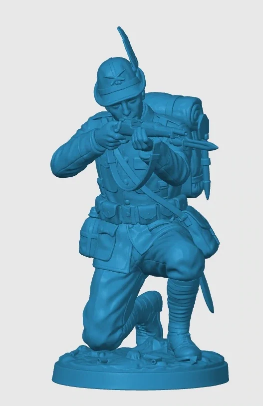 View 4 of WWI Italian Alpino Soldier
