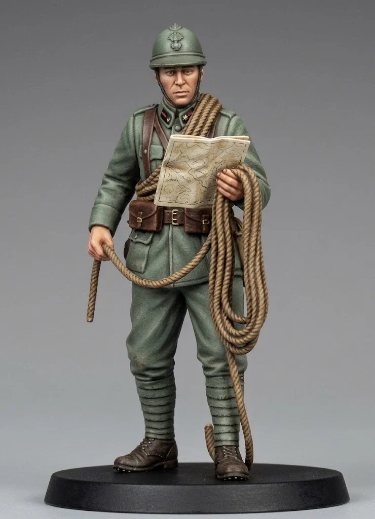 View 2 of WWI Italian Climber Soldier