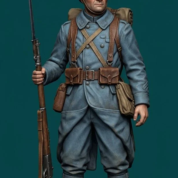 View 2 of WW1 French Infantryman 5