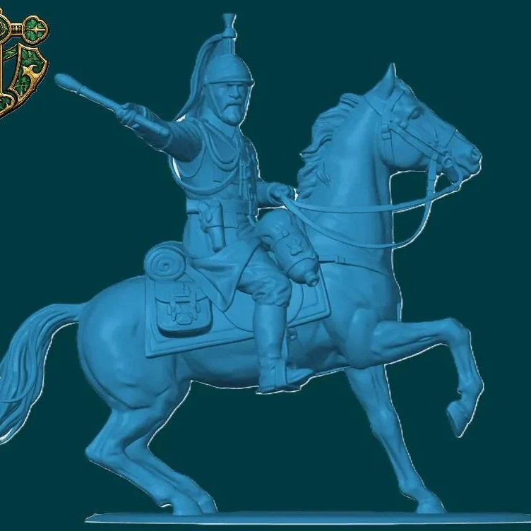 View 3 of WW1 French Mounted Cavalry Officer