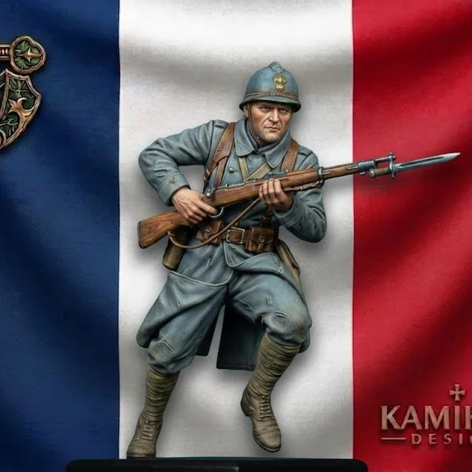 WW1 French Infantryman Charging