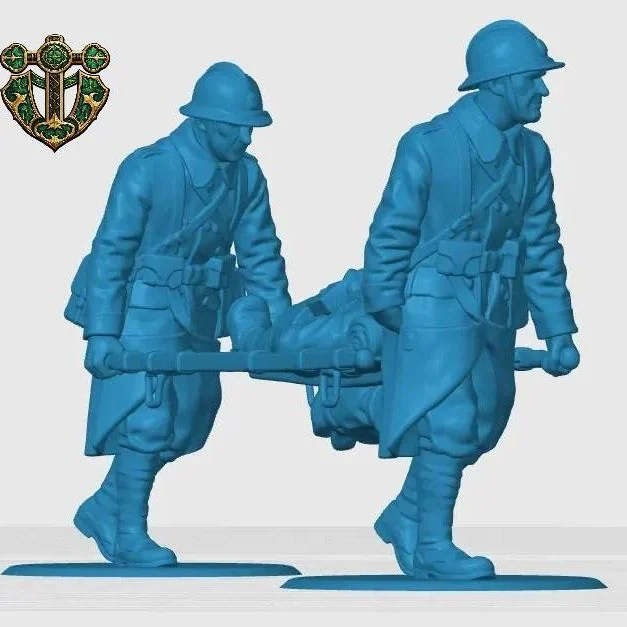 Vista 5 de WW1 French Stretcher Crew and Medic