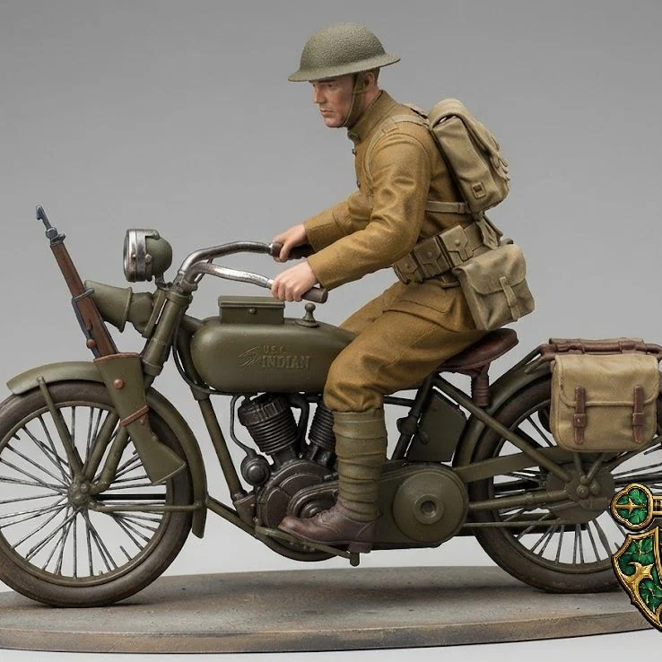 Vista 2 de WWI American Courier on Motorbike