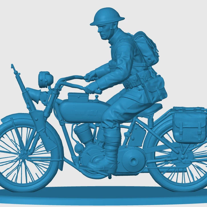 Vista 3 de WWI American Courier on Motorbike