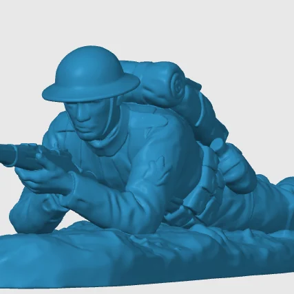 View 3 of WW1 American Infantry Soldier 9