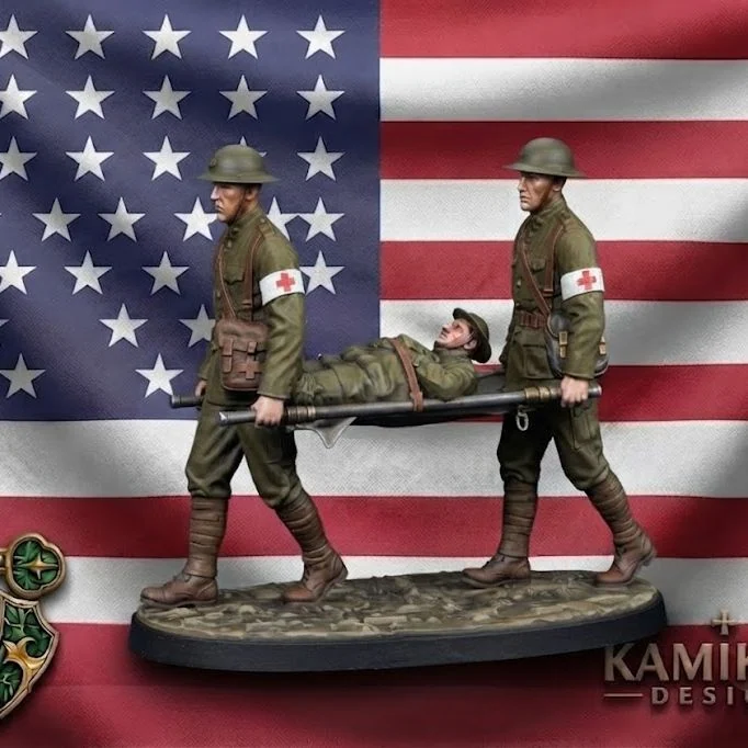 WWI American Stretcher Crew