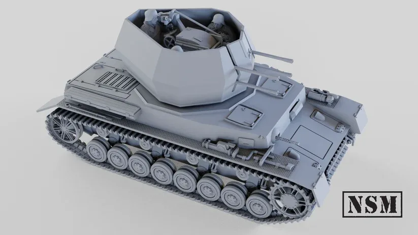 Vista 3 de Panzer IV Ausf H+Wirbelwind+Kugelblitz